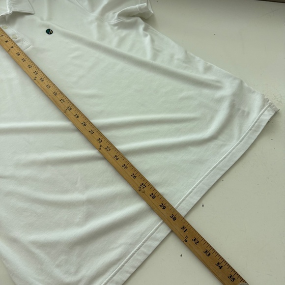 EXTRACURRICULAR Pure White Performance Casual Golf Polo Mens XL Stretch - Picture 8 of 9
